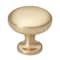 Gliderite Hardware 1-1/8 in. Champagne Gold Classic Round Cabinet Knob, 5PK 5411-CHPG-5 - alternate 1